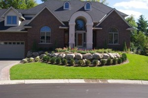 Impressive perennial garden