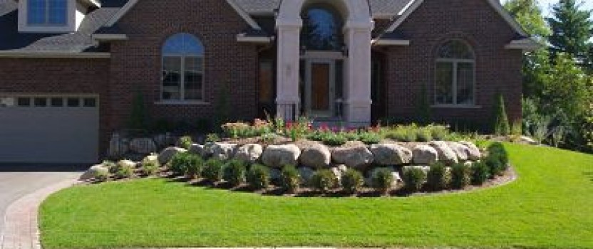 Impressive perennial garden